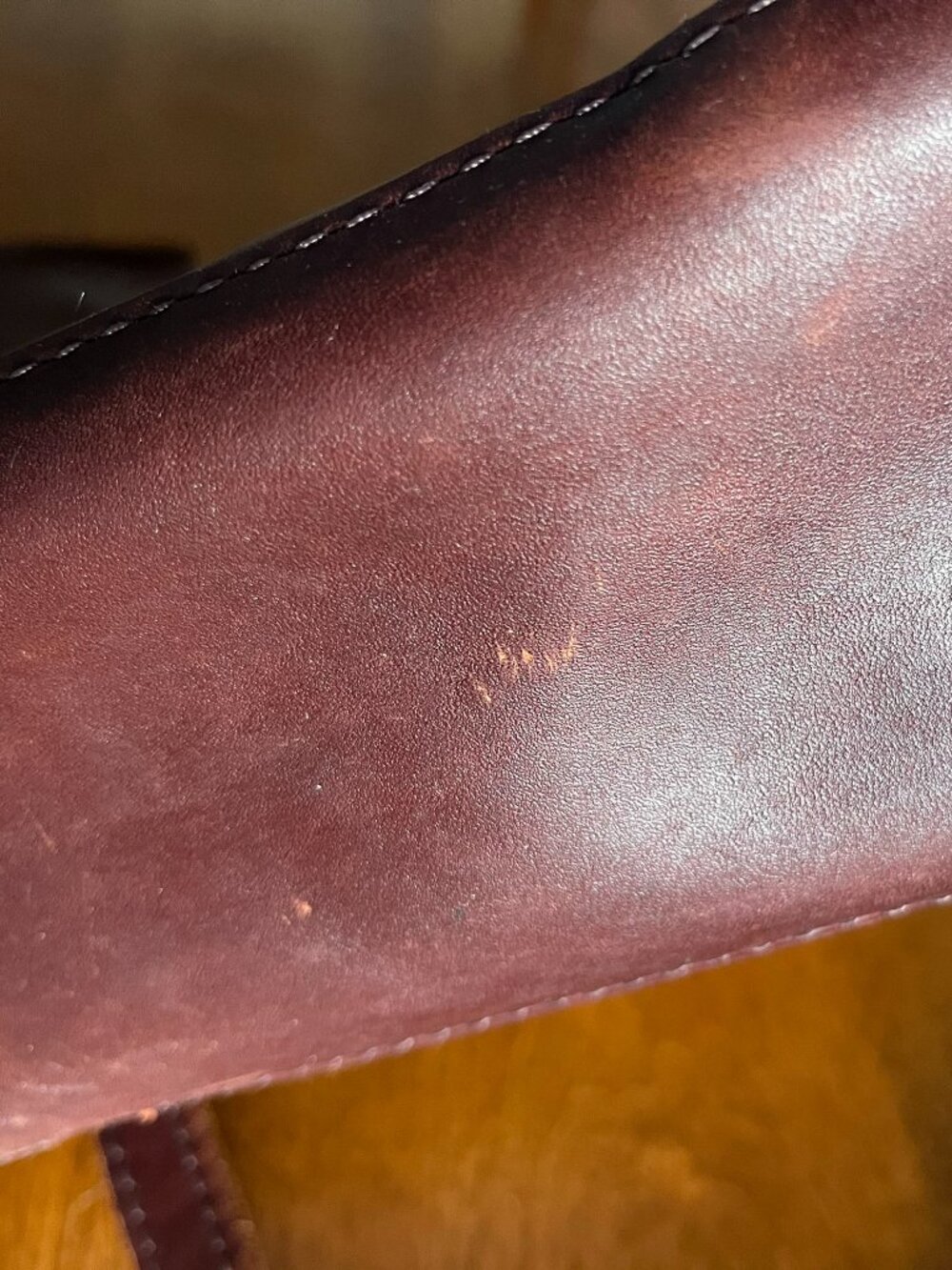 Portland Leather reddish brown Lola Crossbody Tote - Picture 10 of 16